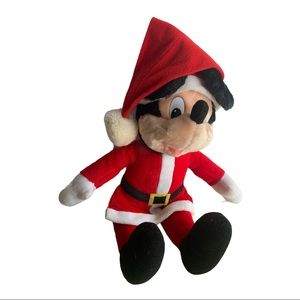 Vintage applause Santa Mickey Mouse plush